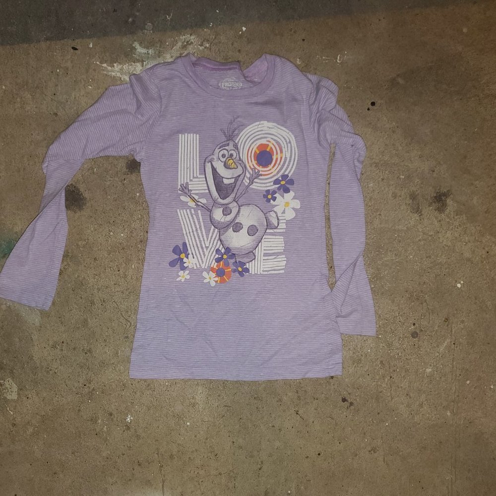 Disney Frozen - Olaf Purple Shirt - Childs' 10-12